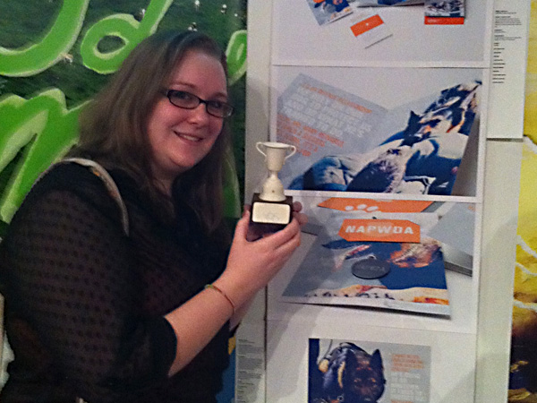 <br/>Junior, Nikki Johnson, winner of a Student Design Excellence Award
